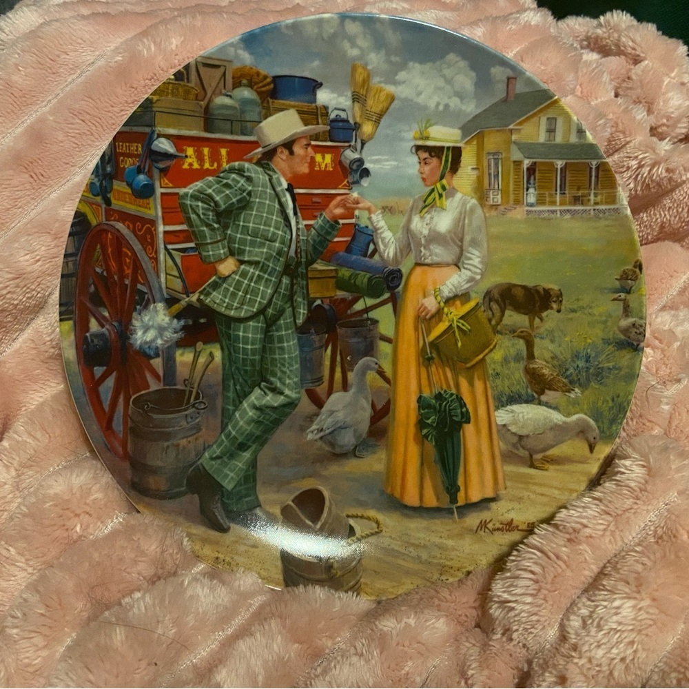 Edwin M. Knowles 3rd in OKLAHOMA! Series "I Can't Say No" Collector's Plate